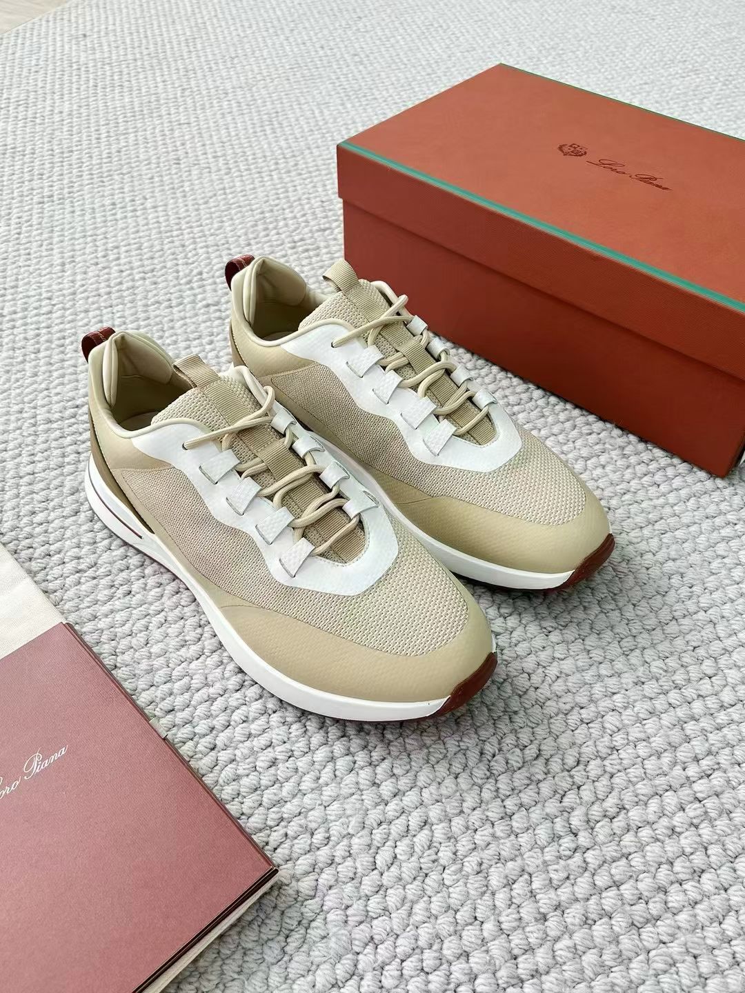 LP Loro Piana Week End Walk  Low-top Comfortable and casual Men's Shoes  Bullshit 运动鞋 波鞋  FAR1331_F8CB