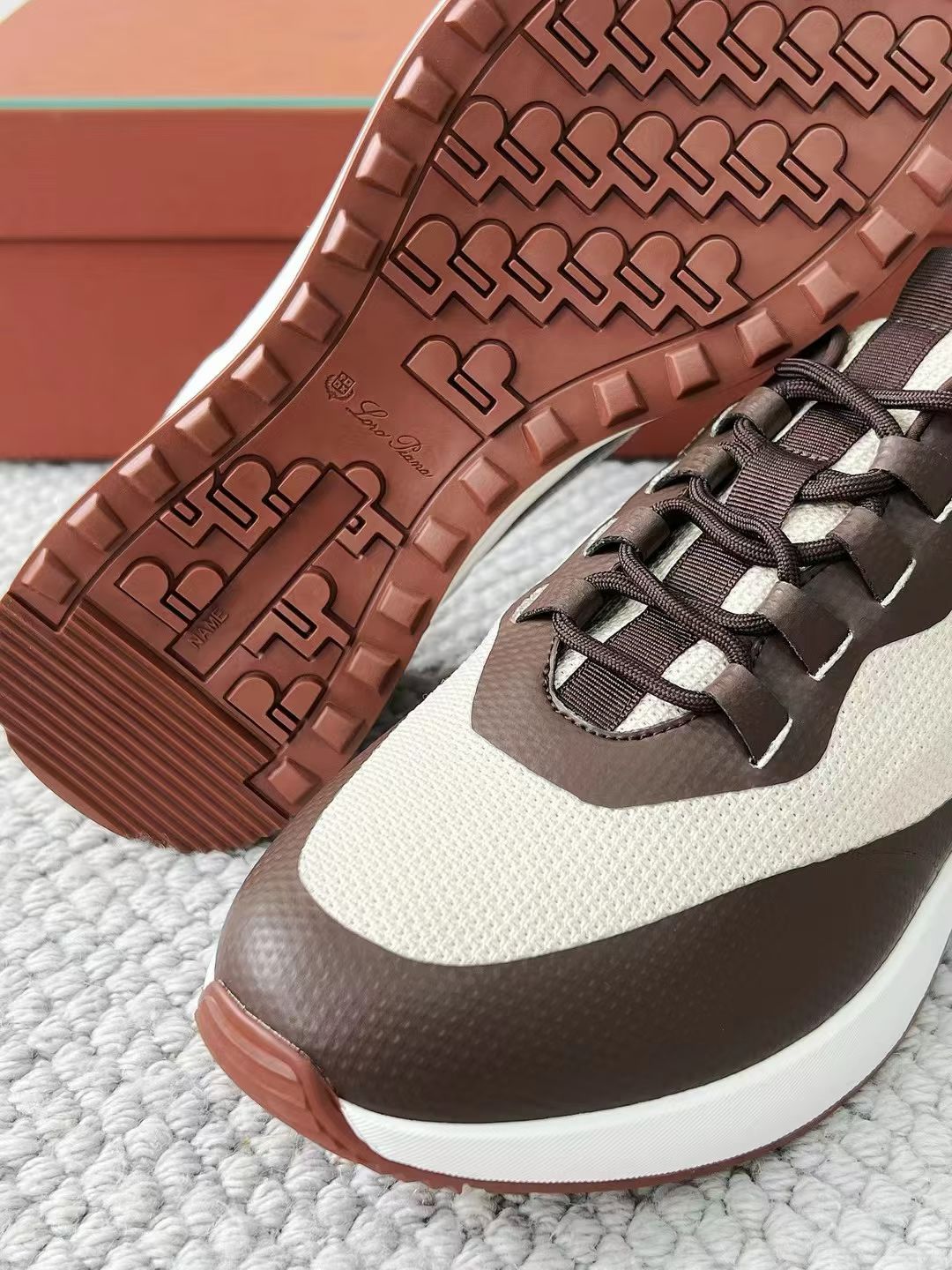 LP Loro Piana Week End Walk  Low-top Comfortable and casual Men's Shoes  Bullshit 运动鞋 波鞋  FAR1331_F8CB