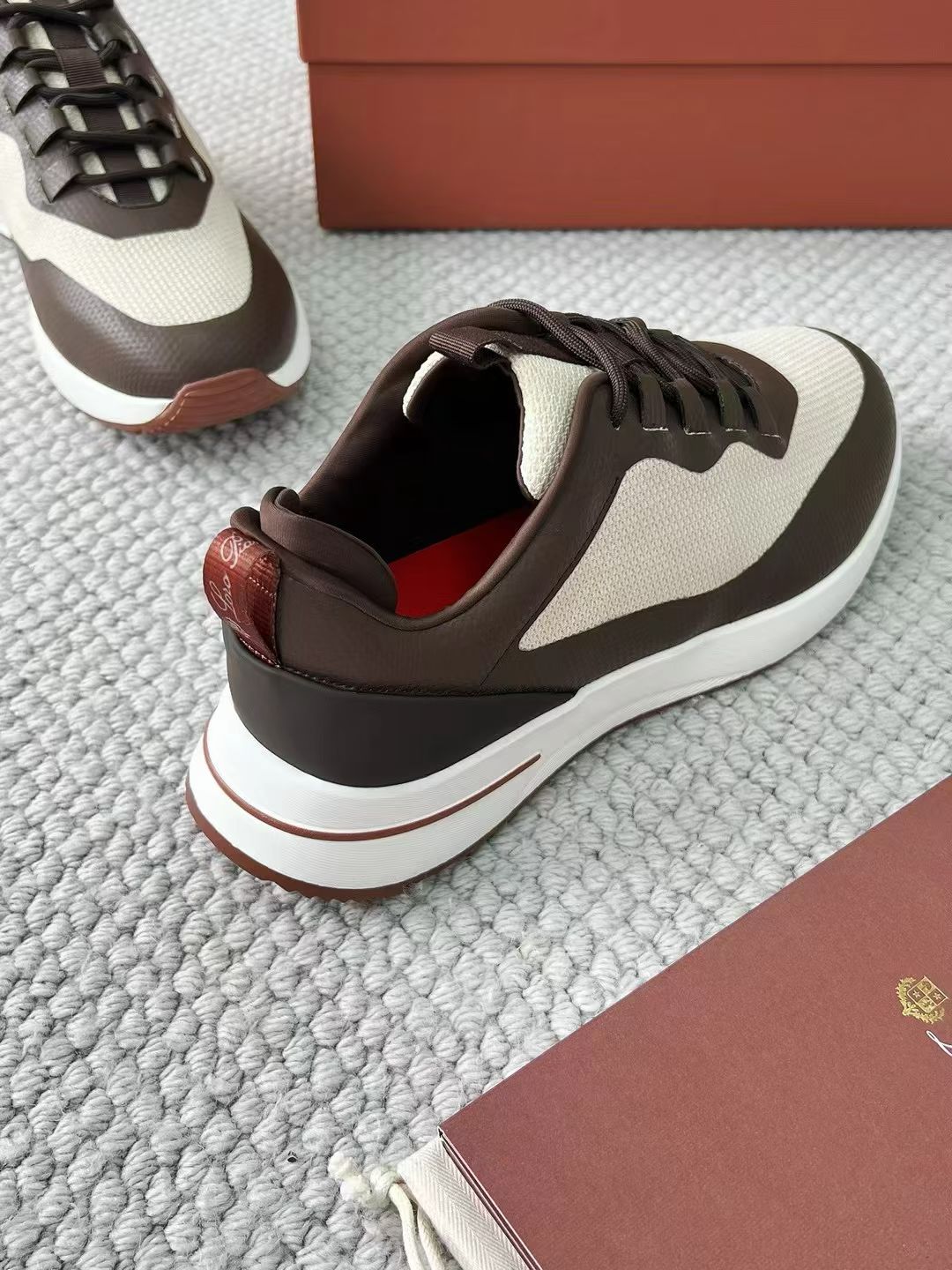LP Loro Piana Week End Walk  Low-top Comfortable and casual Men's Shoes  Bullshit 运动鞋 波鞋  FAR1331_F8CB
