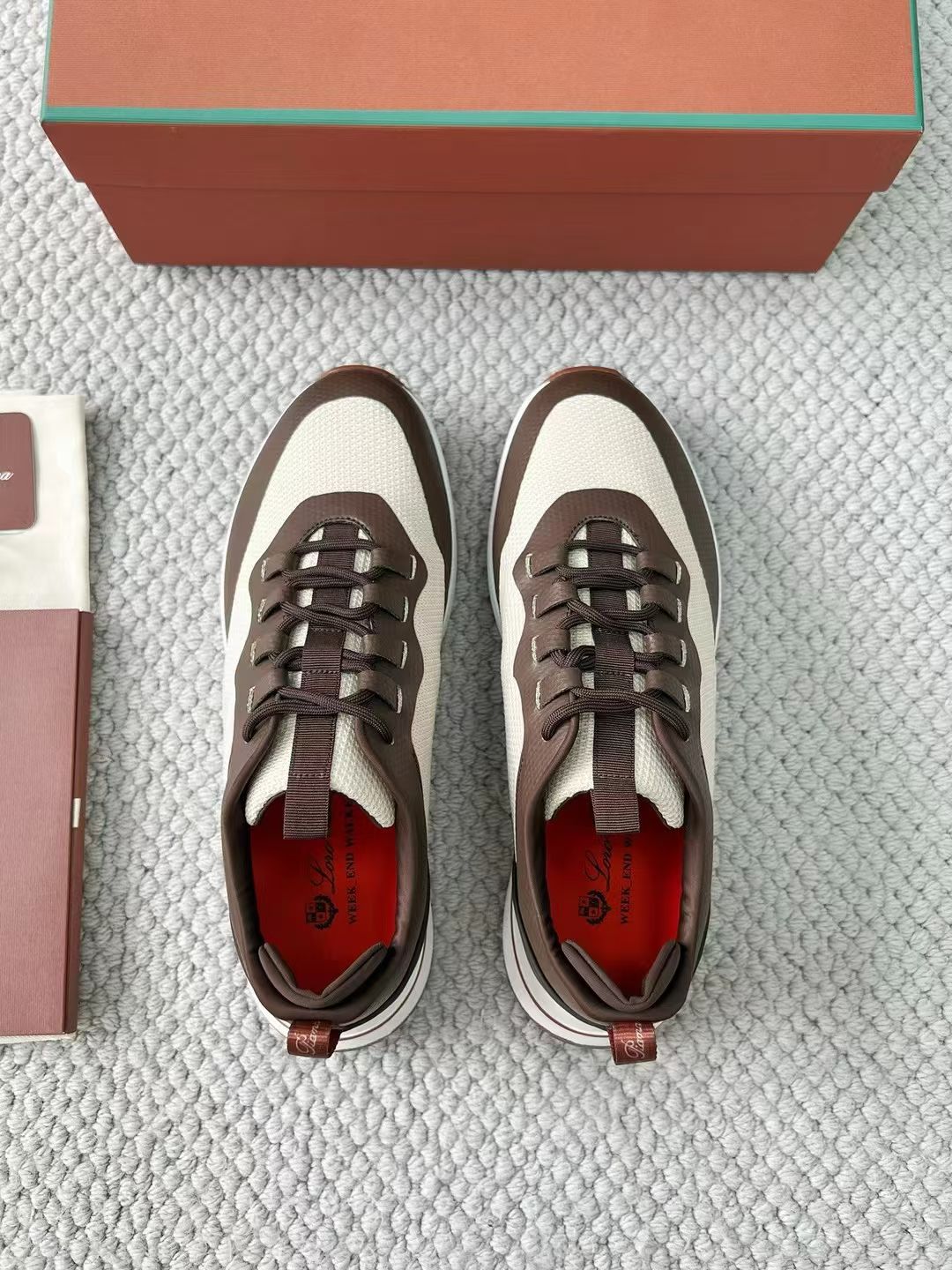 LP Loro Piana Week End Walk  Low-top Comfortable and casual Men's Shoes  Bullshit 运动鞋 波鞋  FAR1331_F8CB