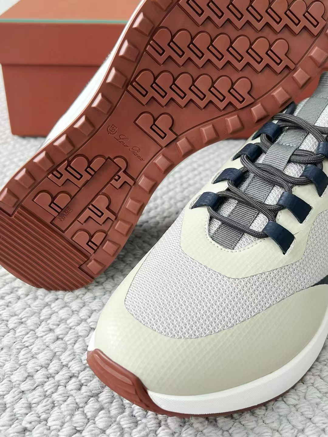 LP Loro Piana Week End Walk  Low-top Comfortable and casual Men's Shoes  Bullshit 运动鞋 波鞋  FAR1331_F8CB