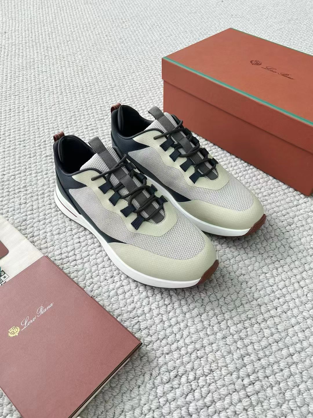 LP Loro Piana Week End Walk  Low-top Comfortable and casual Men's Shoes  Bullshit 运动鞋 波鞋  FAR1331_F8CB