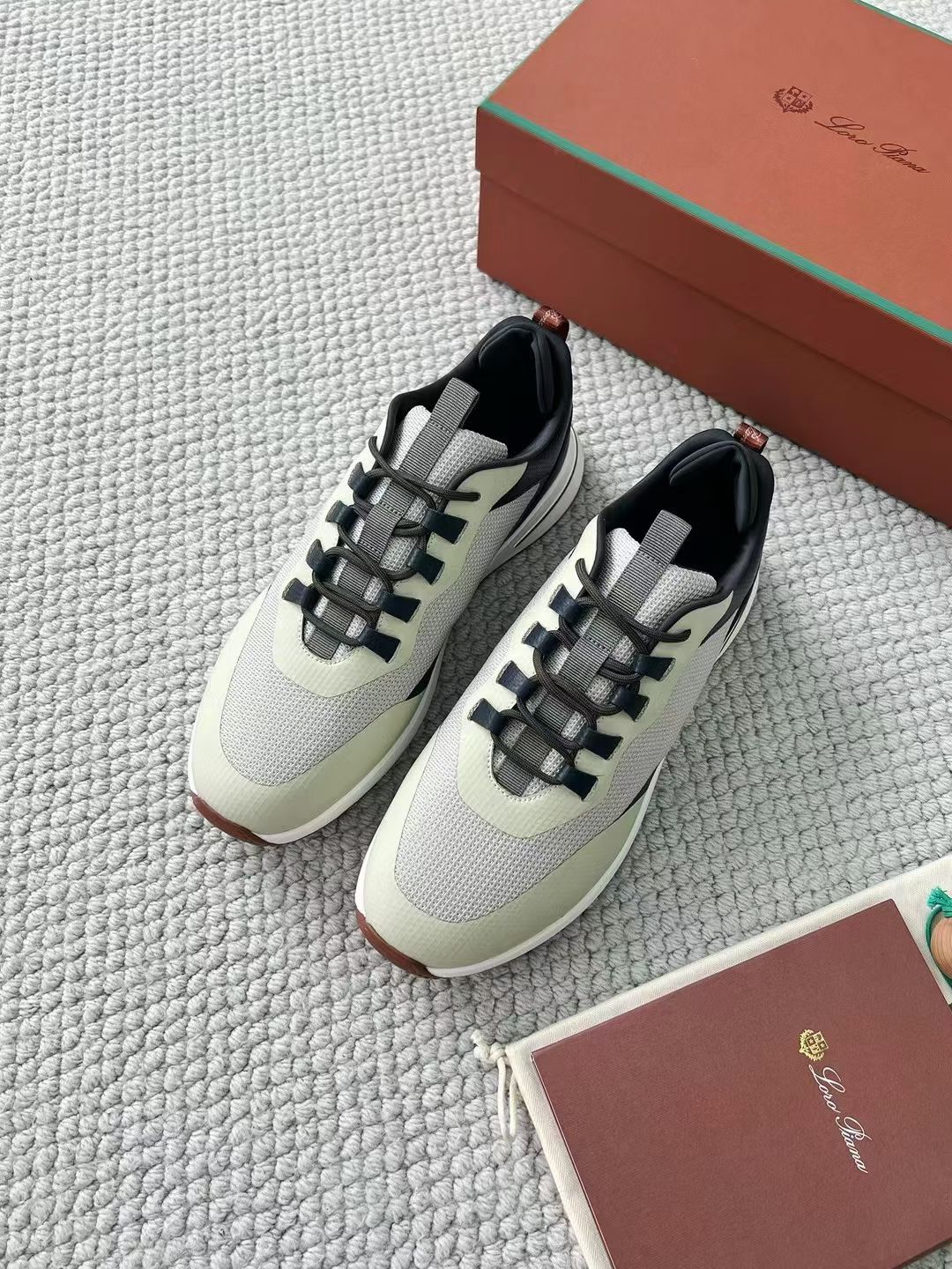 LP Loro Piana Week End Walk  Low-top Comfortable and casual Men's Shoes  Bullshit 运动鞋 波鞋  FAR1331_F8CB