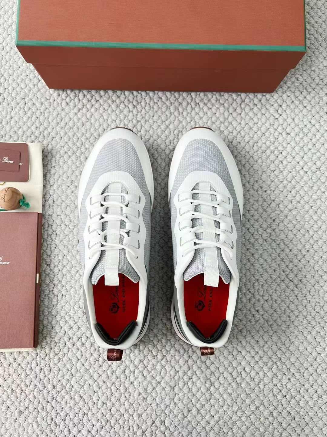 LP Loro Piana Week End Walk  Low-top Comfortable and casual Men's Shoes  Bullshit 运动鞋 波鞋  FAR1331_F8CB