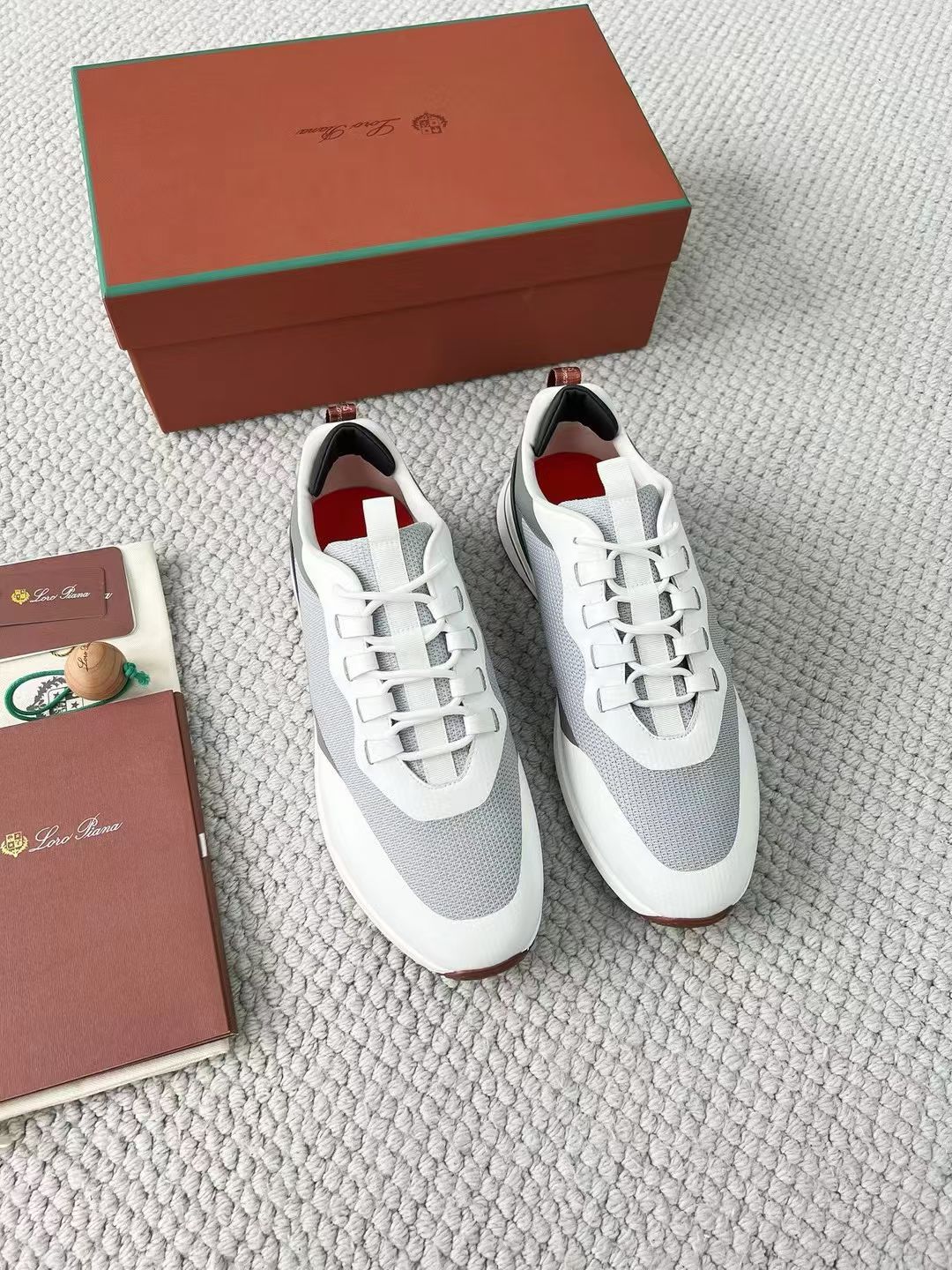 LP Loro Piana Week End Walk  Low-top Comfortable and casual Men's Shoes  Bullshit 运动鞋 波鞋  FAR1331_F8CB