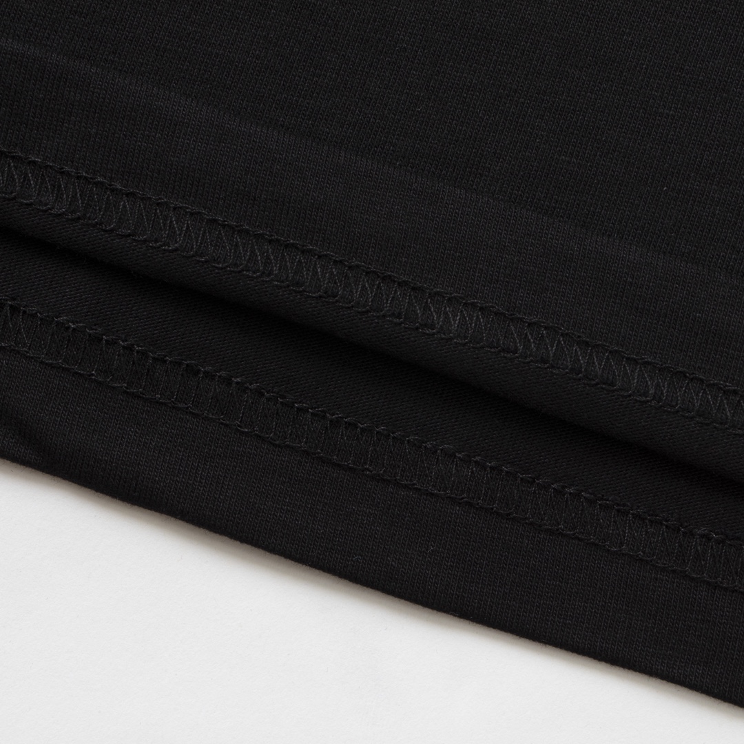 Balenciaga 巴黎世家 胶带可乐刺绣 短袖 T恤 圆领 夏季 黑色 A0 