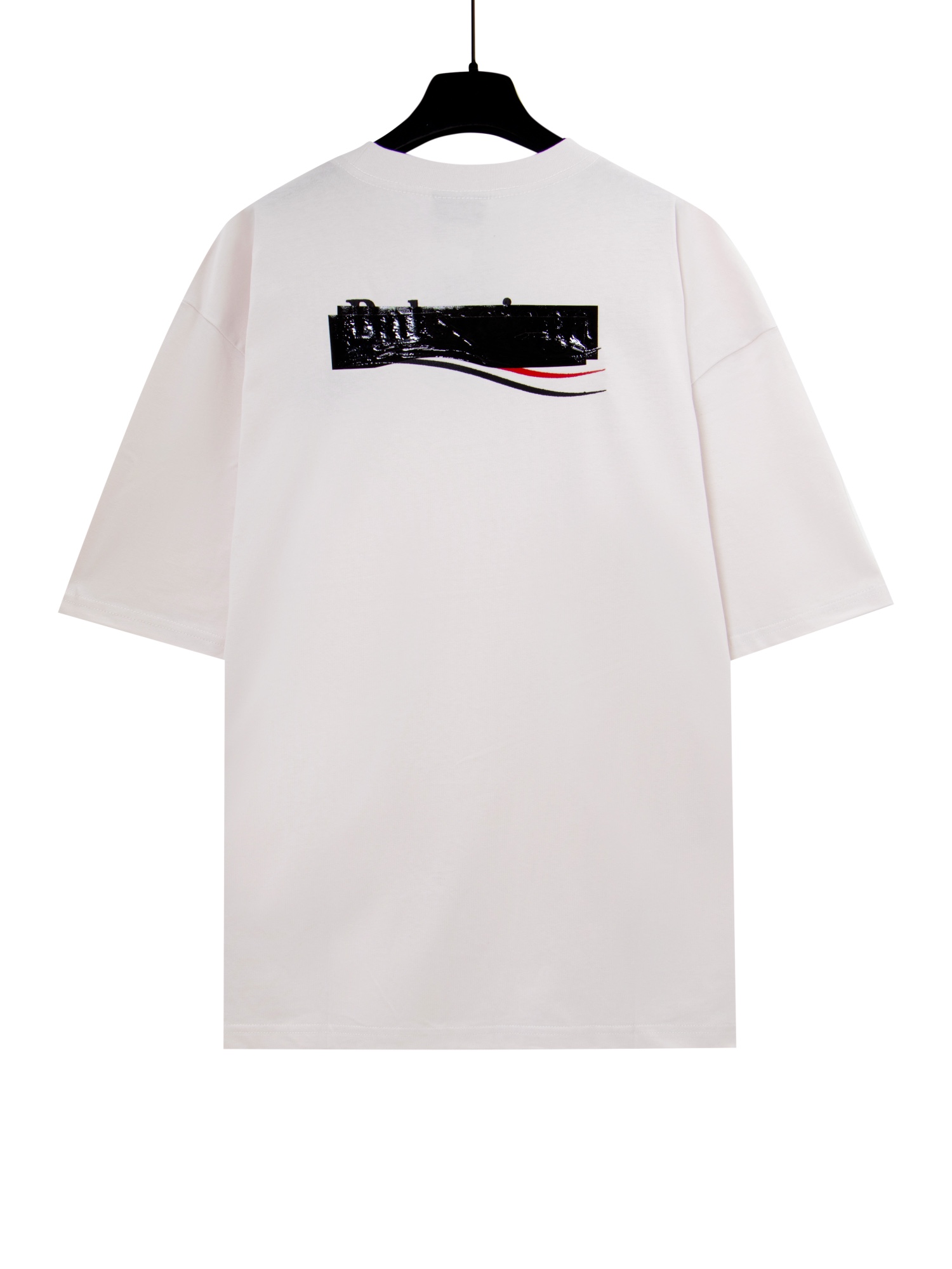  Balenciaga 巴黎世家 胶带可乐刺绣 短袖 T恤 圆领 夏季 白色 A0 