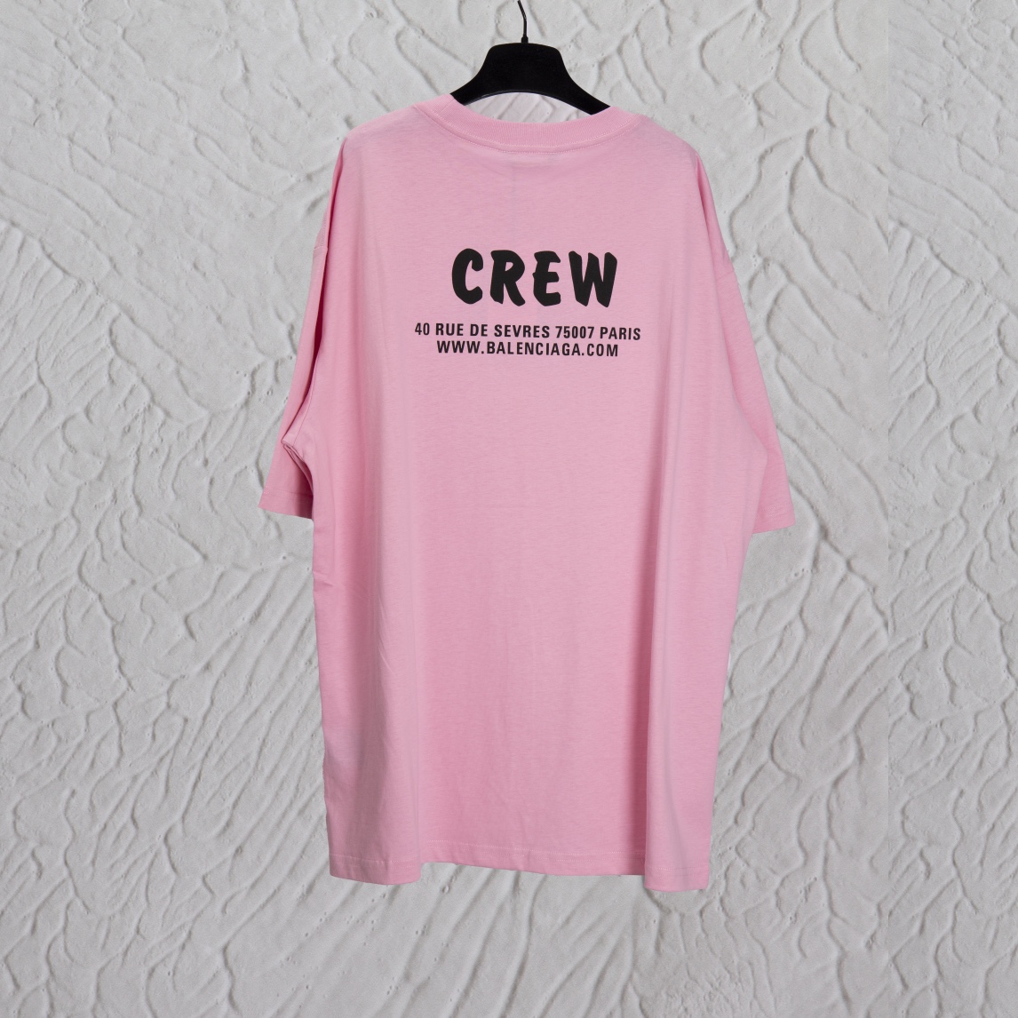 Balenciaga 巴黎世家 员工限定 短袖 T恤 圆领 夏季 粉色 A0 