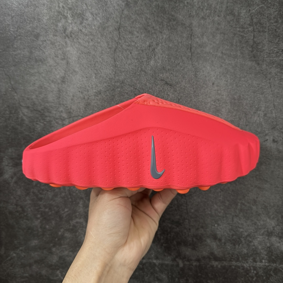 Nike Mind 001 按摩鞋 舒适柔软 包头 拖鞋男女同款  红色HQ4307-600