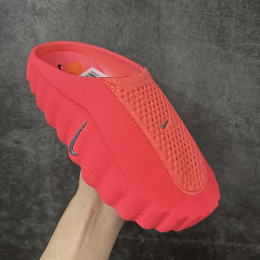 Nike Mind 001 按摩鞋 舒适柔软 包头 拖鞋男女同款  红色HQ4307-600