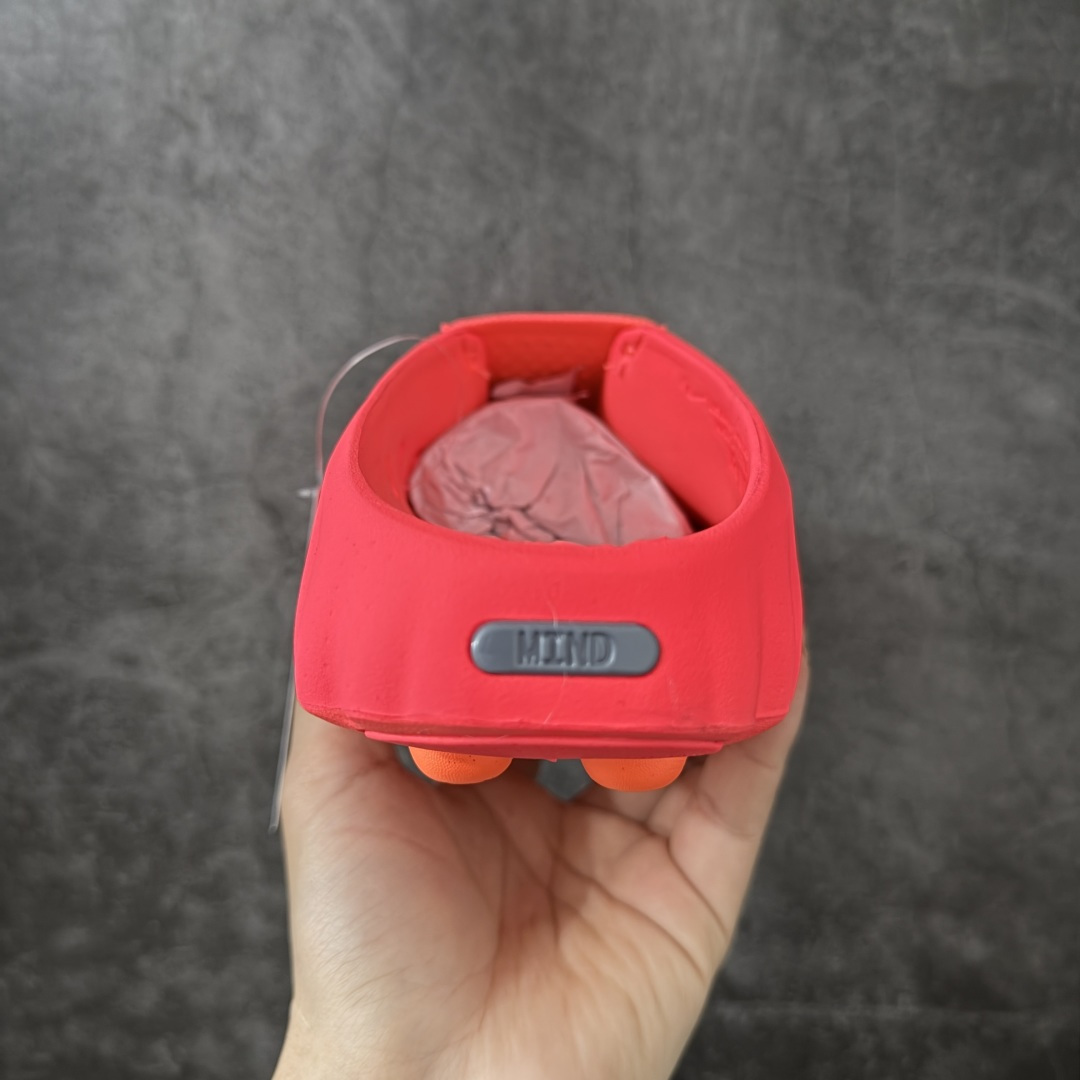 Nike Mind 001 按摩鞋 舒适柔软 包头 拖鞋男女同款  红色HQ4307-600