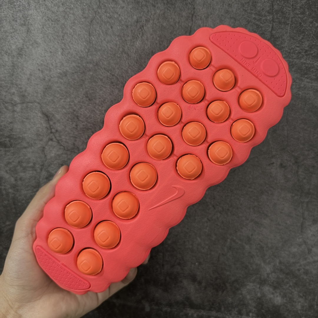 Nike Mind 001 按摩鞋 舒适柔软 包头 拖鞋男女同款  红色HQ4307-600