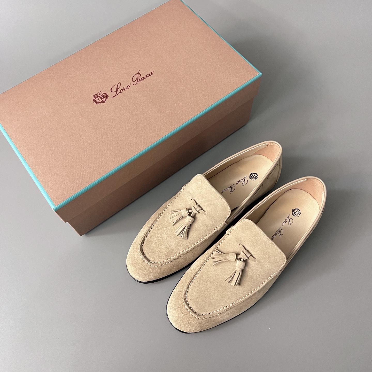 Loro Piana LP  Style Serge Walk Shoes | Italian Inspired Suede Loafers for Tassel Dress Shoe Men  