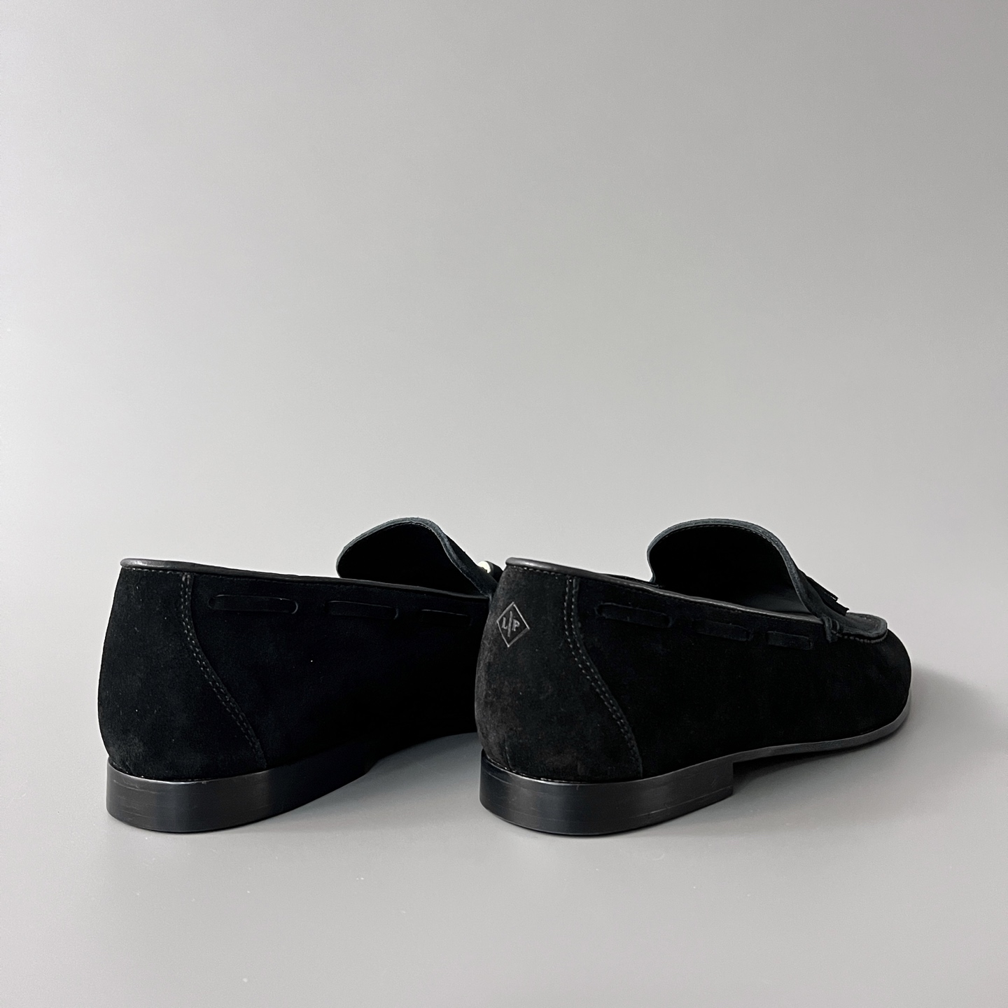 Loro Piana LP  Style Serge Walk Shoes | Italian Inspired Suede Loafers for Men 黑色