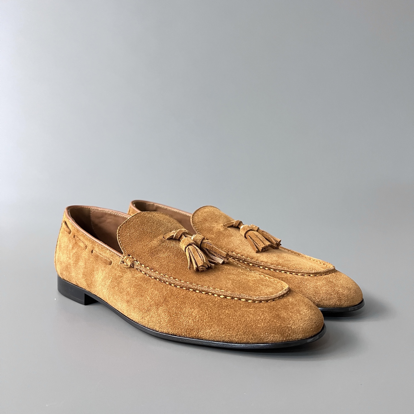 Loro Piana LP  Style Serge Walk Shoes | Italian Inspired Suede Loafers for Men 棕色 FAP1178H0VT