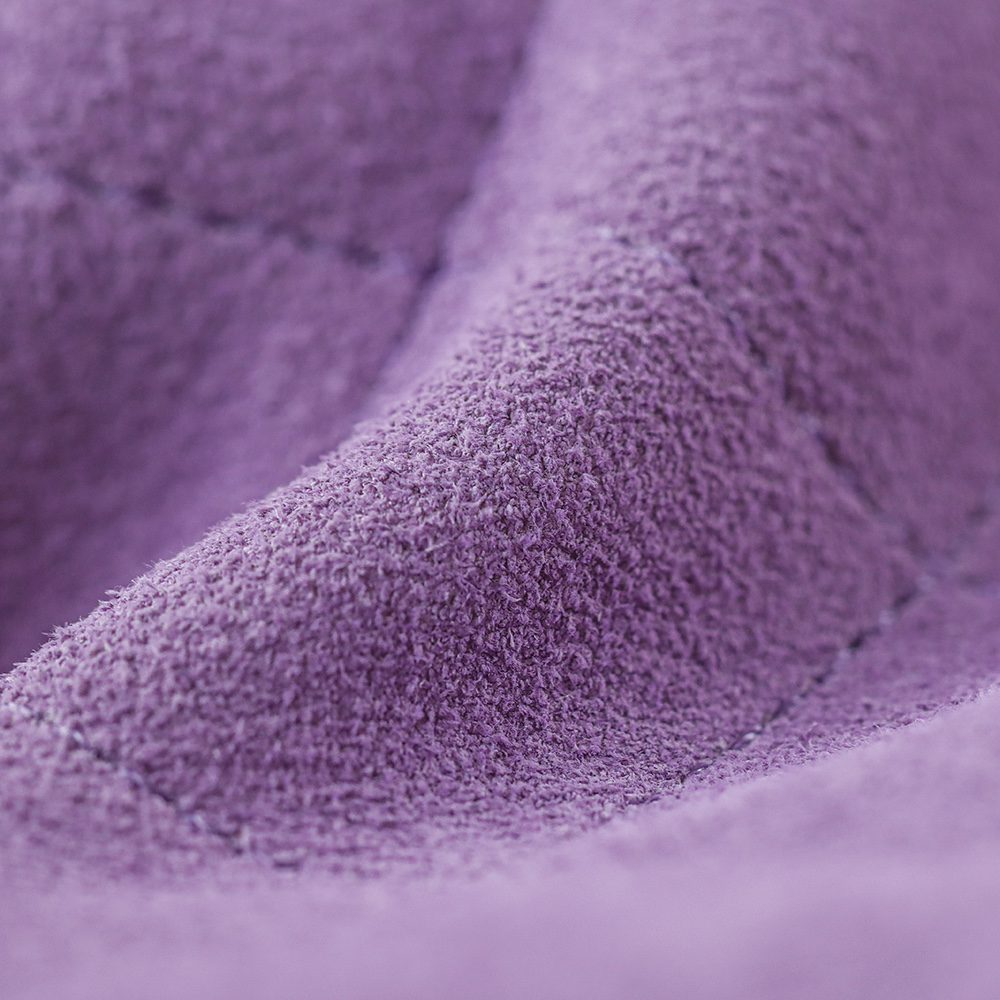 CHA 25bag 26C mini  High-End Replica Luxury Reps 嬉皮包单肩包  麂皮 紫色 A5 AS5631-B18799-U5337