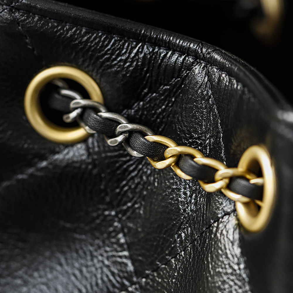 CHA 25bag 26C mini  High-End Replica Luxury Reps 嬉皮包单肩包 黑色 A5 AS5631-B21741-94305