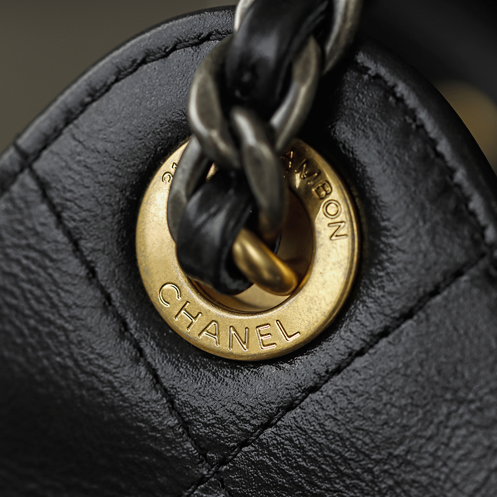 CHA 25bag 26C mini  High-End Replica Luxury Reps 嬉皮包单肩包 黑色 A5 AS5631-B21741-94305