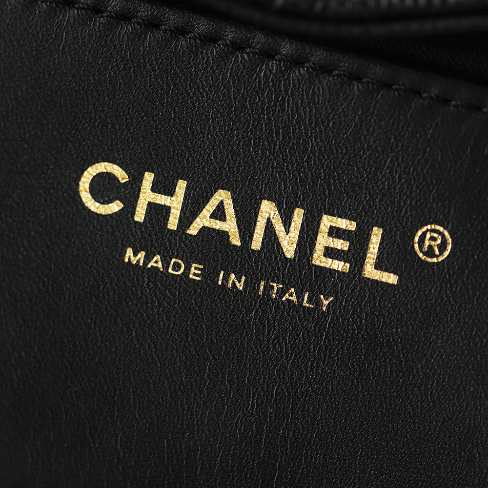 CHA 25bag 26C mini  High-End Replica Luxury Reps 嬉皮包单肩包 黑色颗粒 A5 AS5631-B20304-94305