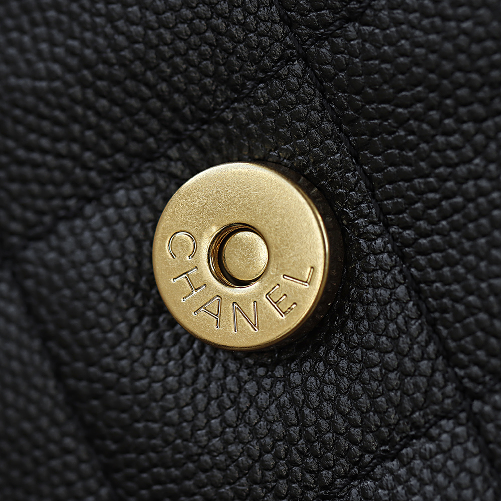 CHA 25bag 26C mini  High-End Replica Luxury Reps 嬉皮包单肩包 黑色颗粒 A5 AS5631-B20304-94305