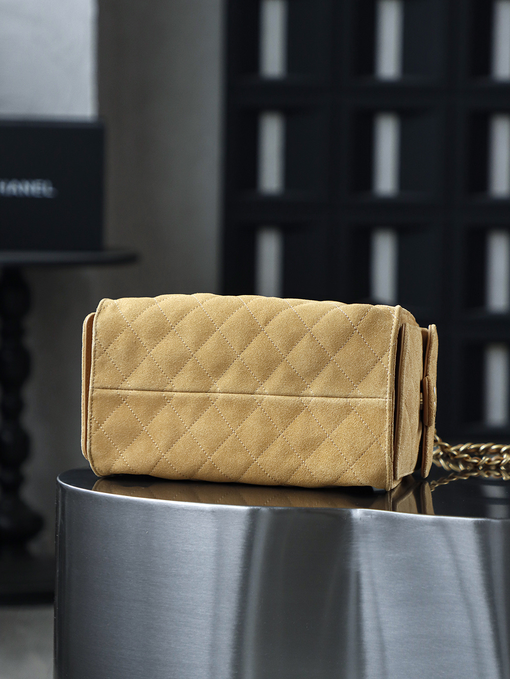 CHA 25bag 25C  Small High-End Replica Luxury Reps 嬉皮包单肩包 奶茶色 A5 AS5293-B18799-U5319