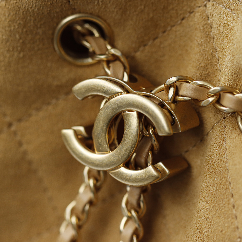 CHA 25bag 25C  Small High-End Replica Luxury Reps 嬉皮包单肩包 奶茶色 A5 AS5293-B18799-U5319