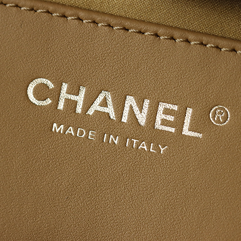 CHA 25bag 25C  Small High-End Replica Luxury Reps 嬉皮包单肩包 奶茶色 A5 AS5293-B18799-U5319