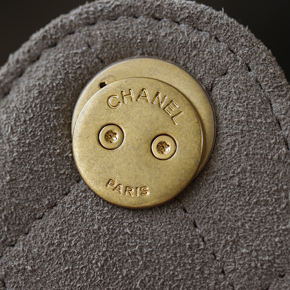 CHA 25bag 25C  Small High-End Replica Luxury Reps 嬉皮包单肩包 深灰色 A5 AS5293-B18799-NACAA