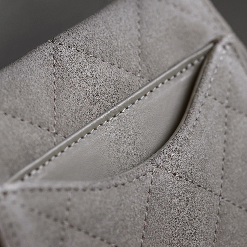 CHA 25bag 25C  Small High-End Replica Luxury Reps 嬉皮包单肩包 深灰色 A5 AS5293-B18799-NACAA