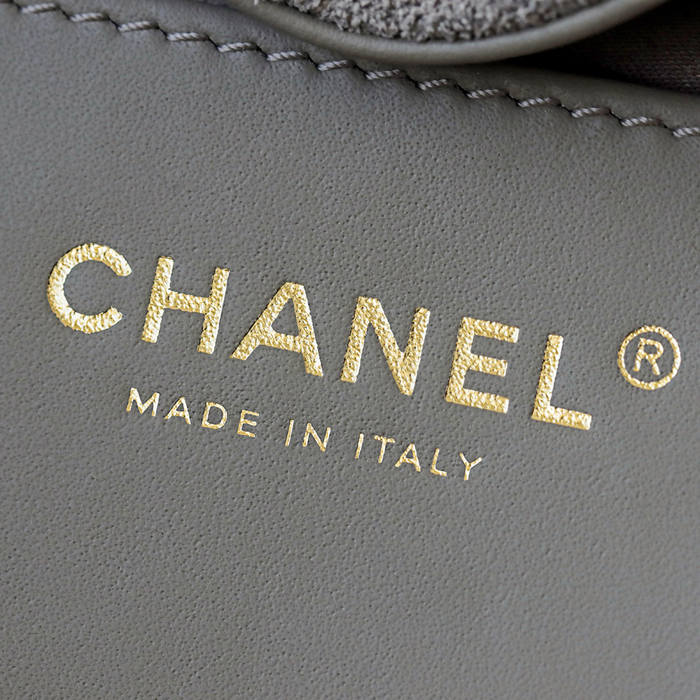 CHA 25bag 25C  Small High-End Replica Luxury Reps 嬉皮包单肩包 深灰色 A5 AS5293-B18799-NACAA