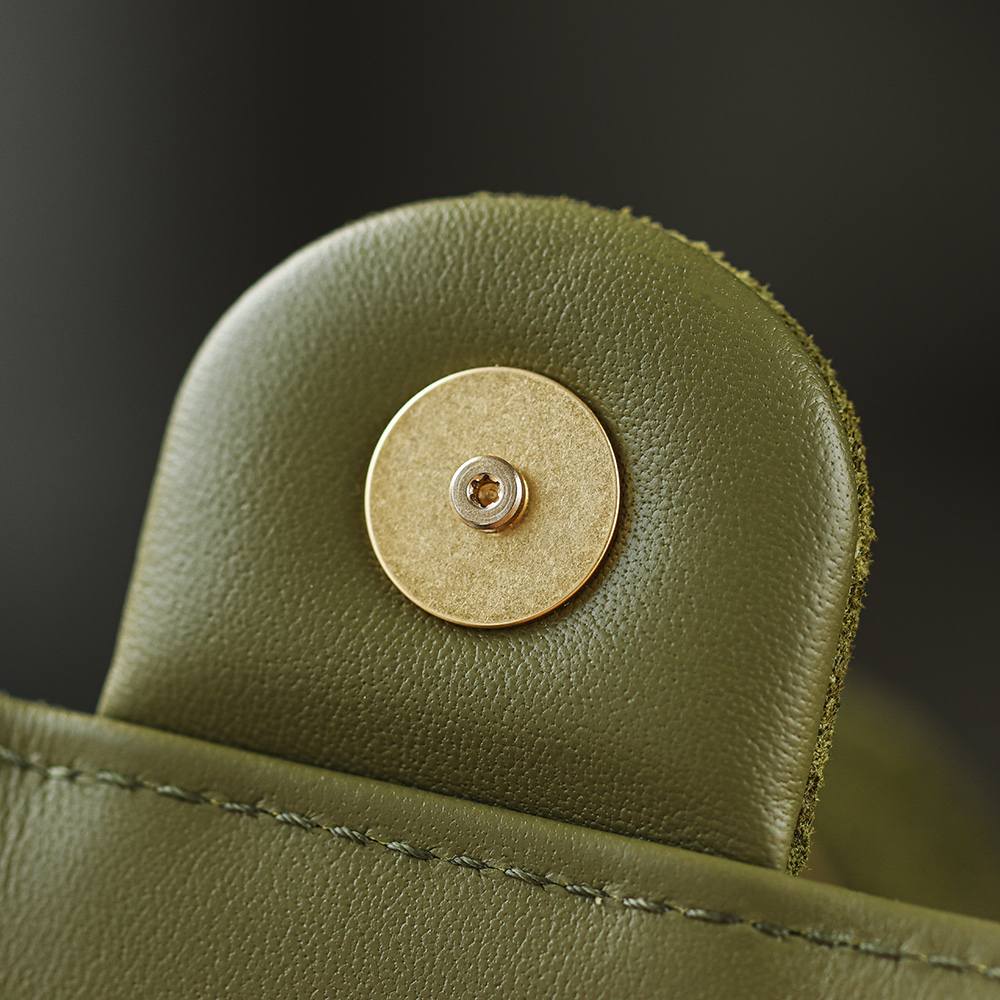 CHA 25bag 25K  Small High-End Replica Luxury Reps 嬉皮包单肩包 麂皮 A5绿色 AS5293-B18799-U3951