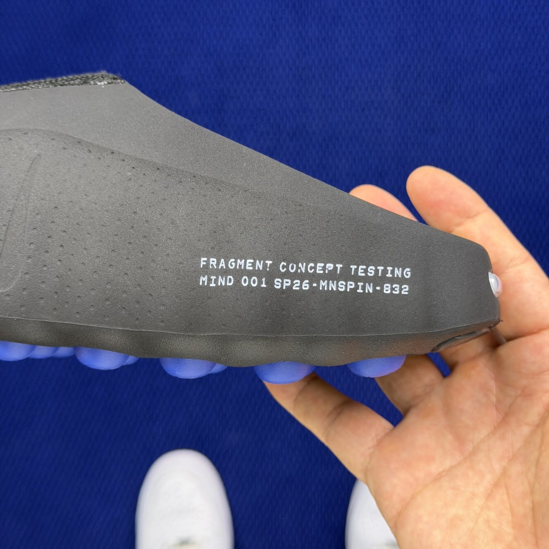 Fragment Design Nike Mind 001 按摩鞋 舒适柔软 包头 拖鞋男女同款 黑藍 IQ8502-001