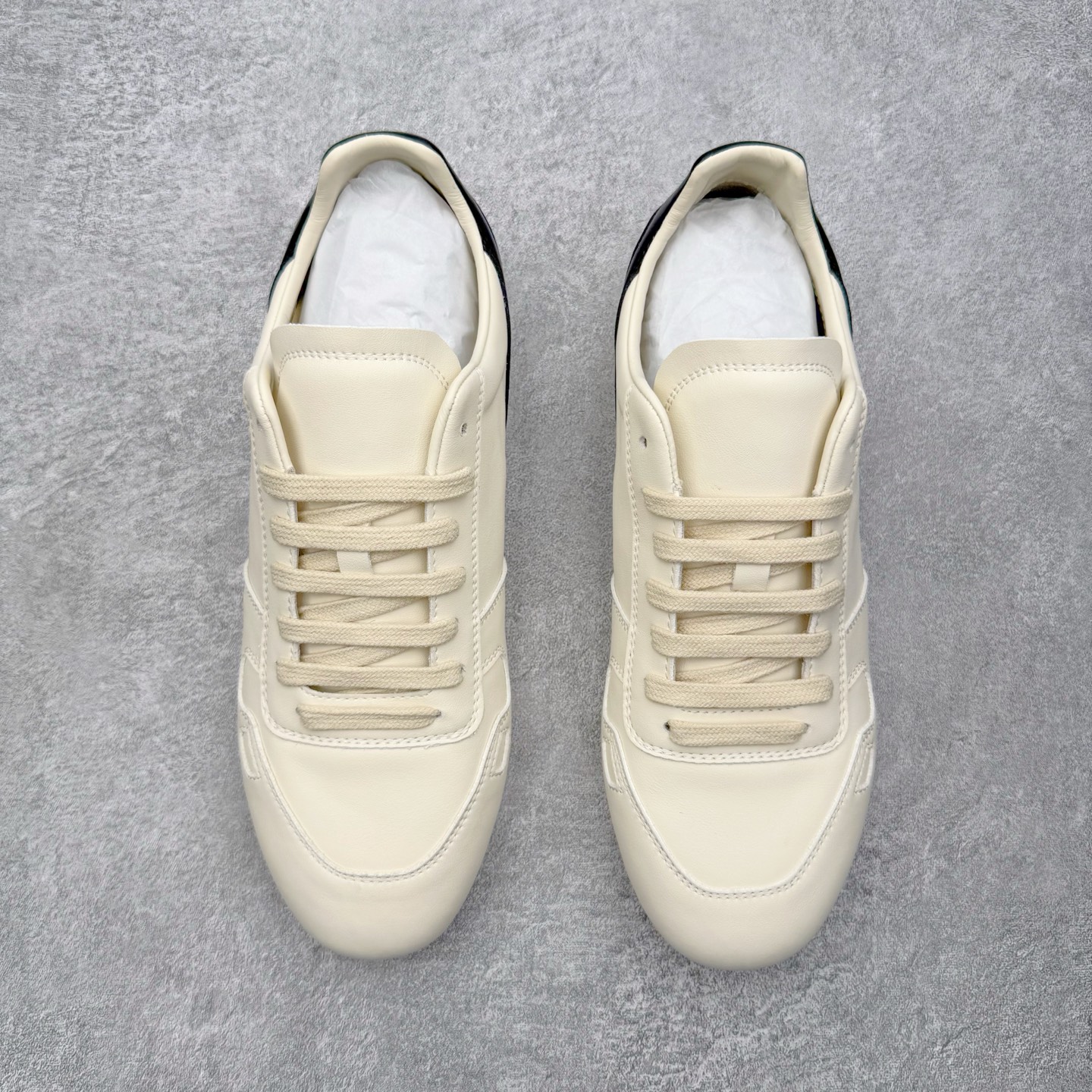 RICK OWENS/RO RUNNER  RO  低筒  板鞋 休闲鞋 波鞋 男鞋  平底 牛皮 白色 RU02E1889LCO-1191