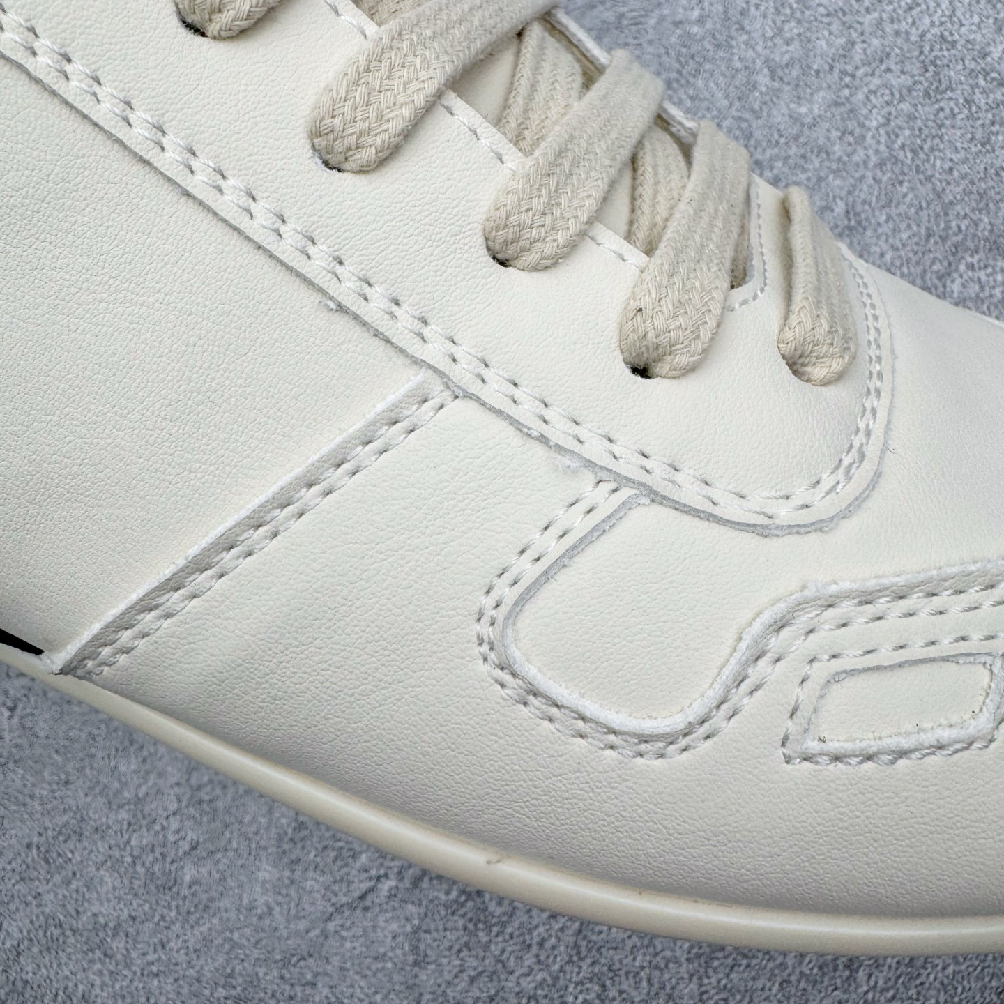 RICK OWENS/RO RUNNER  RO  低筒  板鞋 休闲鞋 波鞋 男鞋  平底 牛皮 白色 RU02E1889LCO-1191