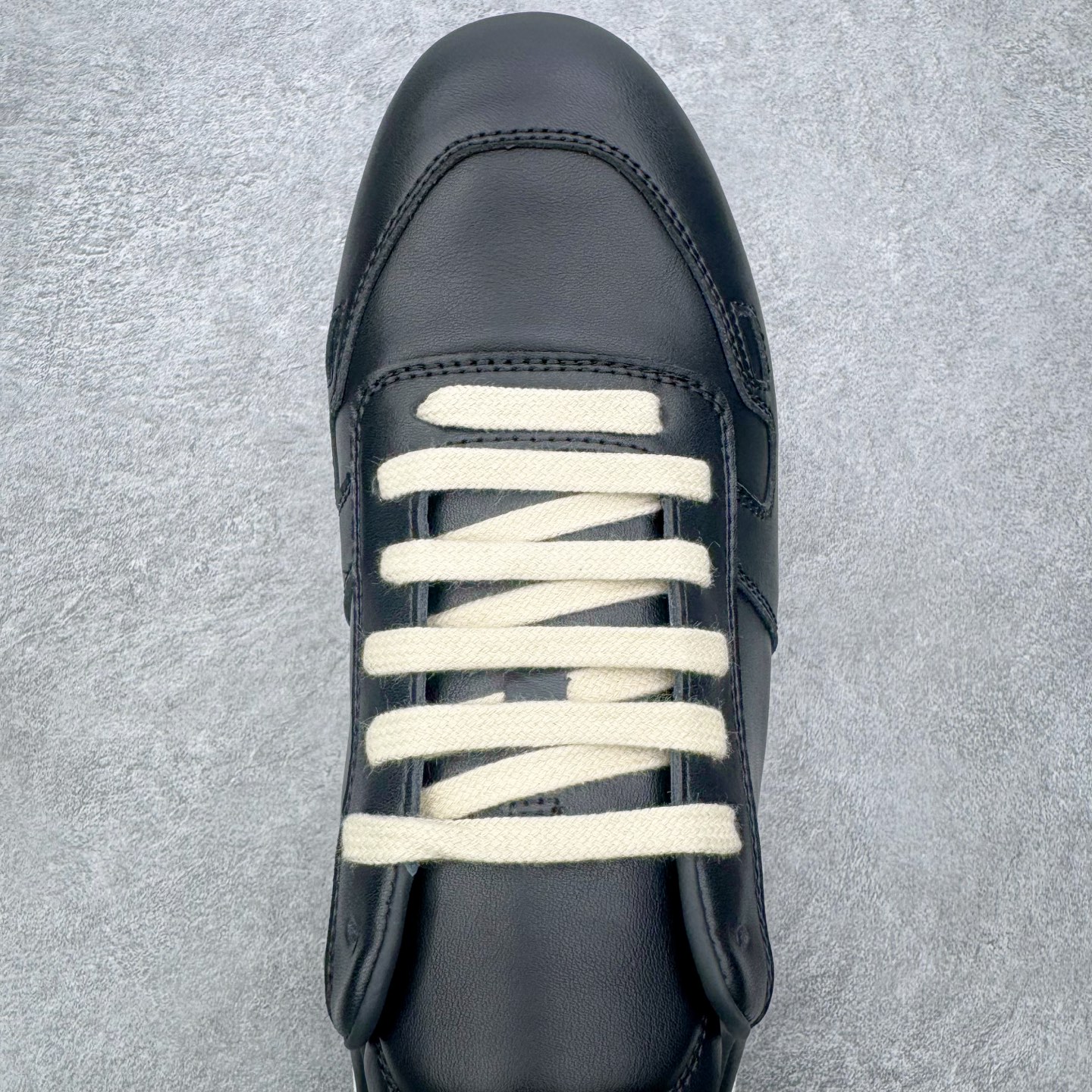 RICK OWENS/RO RUNNER  RO  低筒  板鞋 休闲鞋 波鞋 男鞋  平底 牛皮 黑色 RU02E1889LCO-911