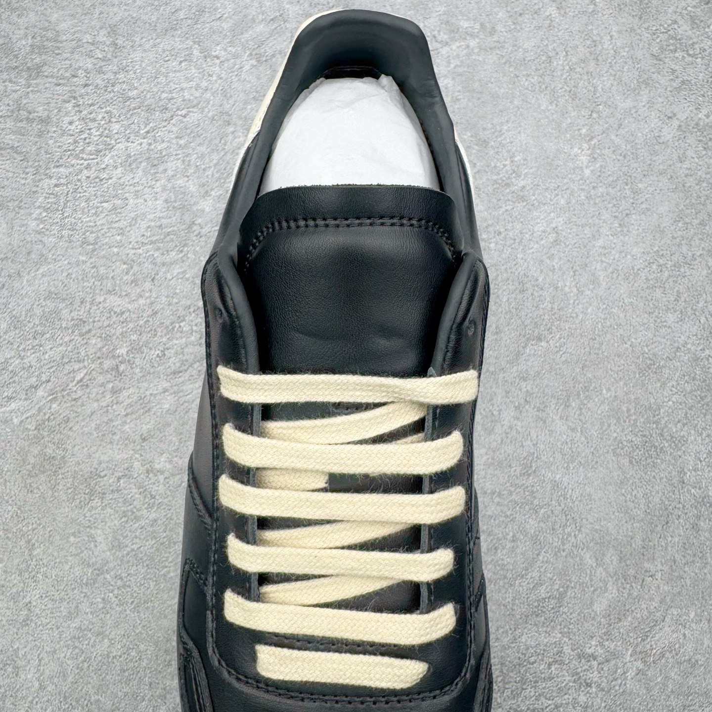 RICK OWENS/RO RUNNER  RO  低筒  板鞋 休闲鞋 波鞋 男鞋  平底 牛皮 黑色 RU02E1889LCO-911