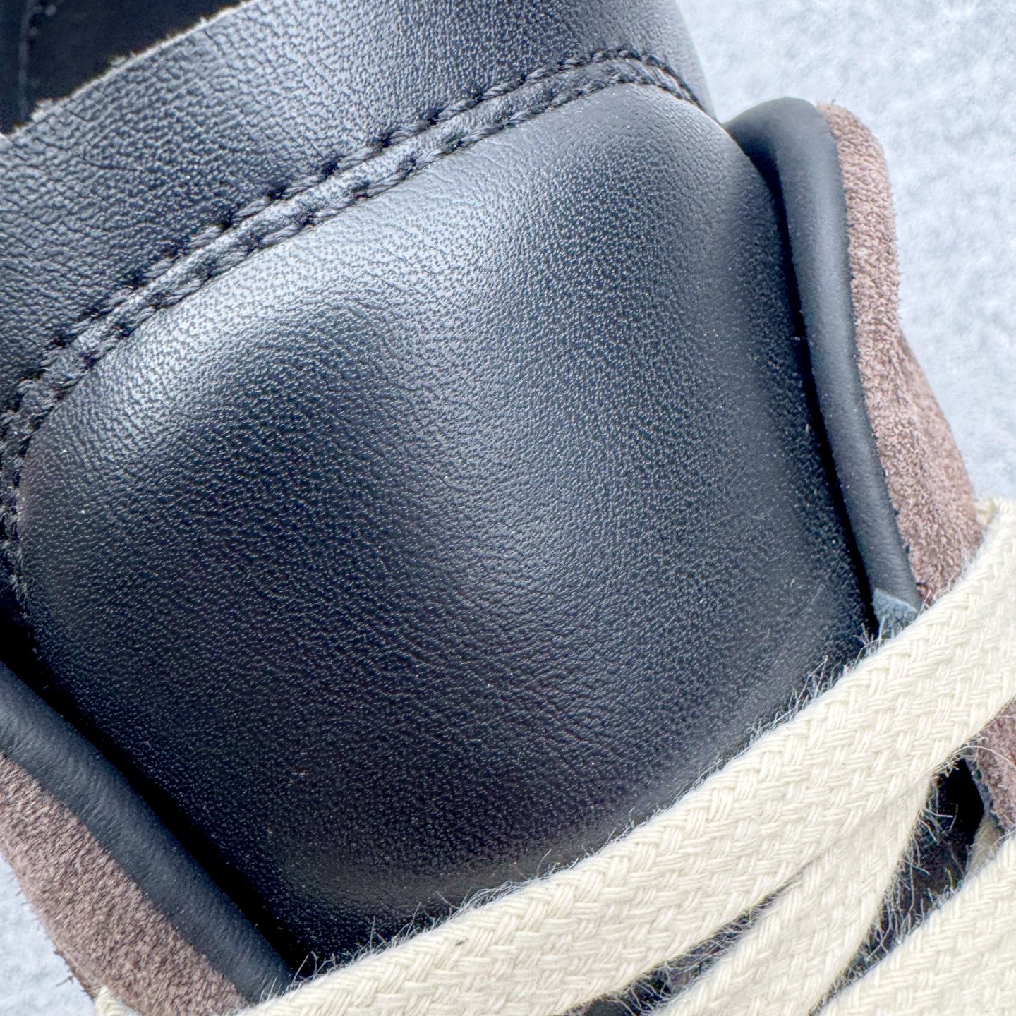 RICK OWENS/RO RUNNER  RO  低筒  板鞋 休闲鞋 波鞋 男鞋  平底 麂皮 棕色 RU02E1889LVOOCO-78911