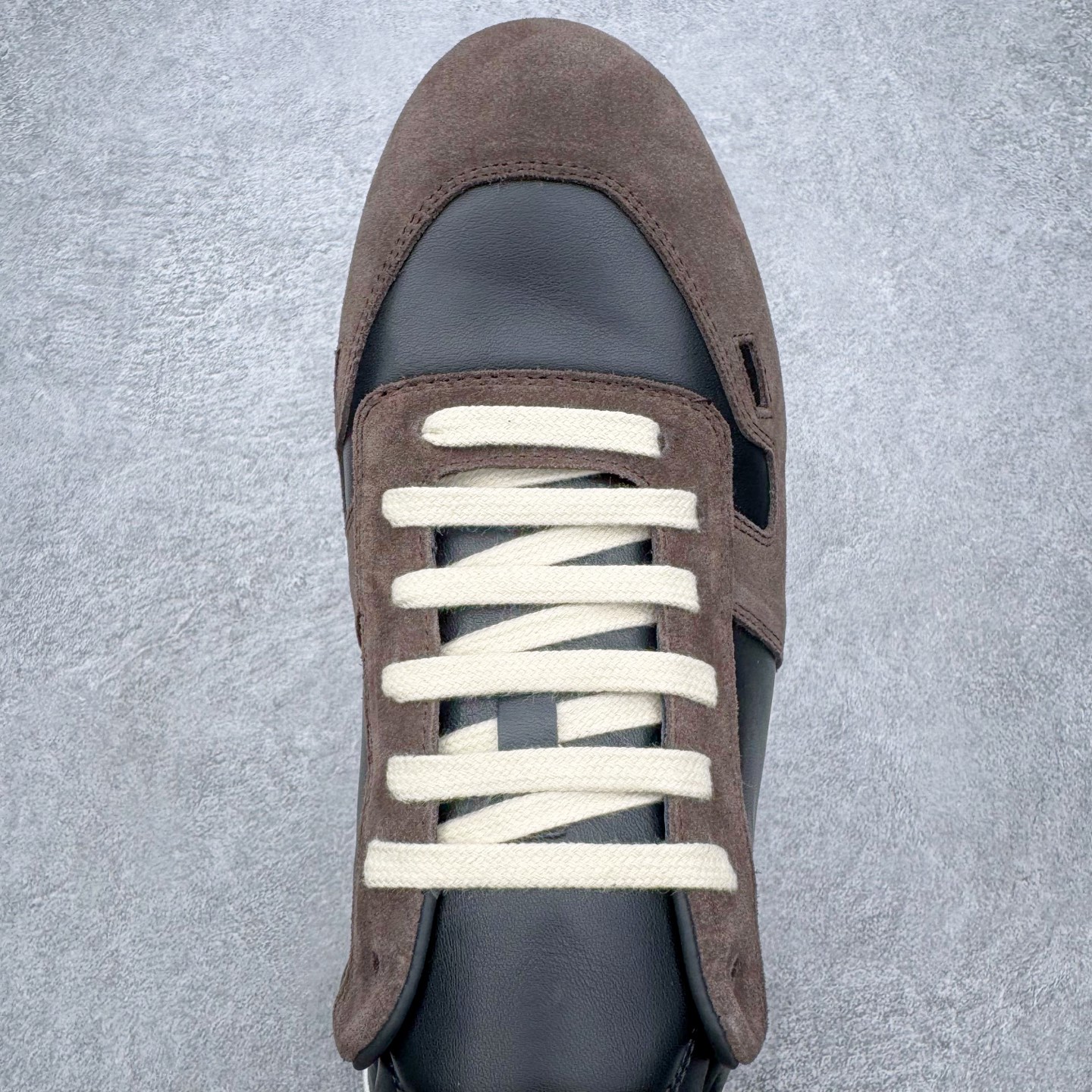 RICK OWENS/RO RUNNER  RO  低筒  板鞋 休闲鞋 波鞋 男鞋  平底 麂皮 棕色 RU02E1889LVOOCO-78911