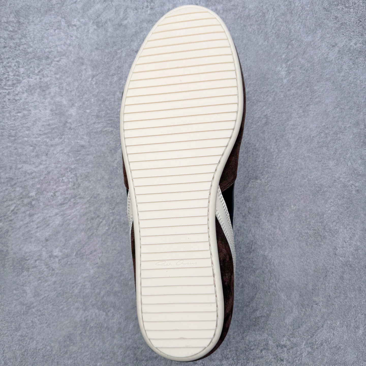 RICK OWENS/RO RUNNER  RO  低筒  板鞋 休闲鞋 波鞋 男鞋  平底 麂皮 棕色 RU02E1889LVOOCO-78911