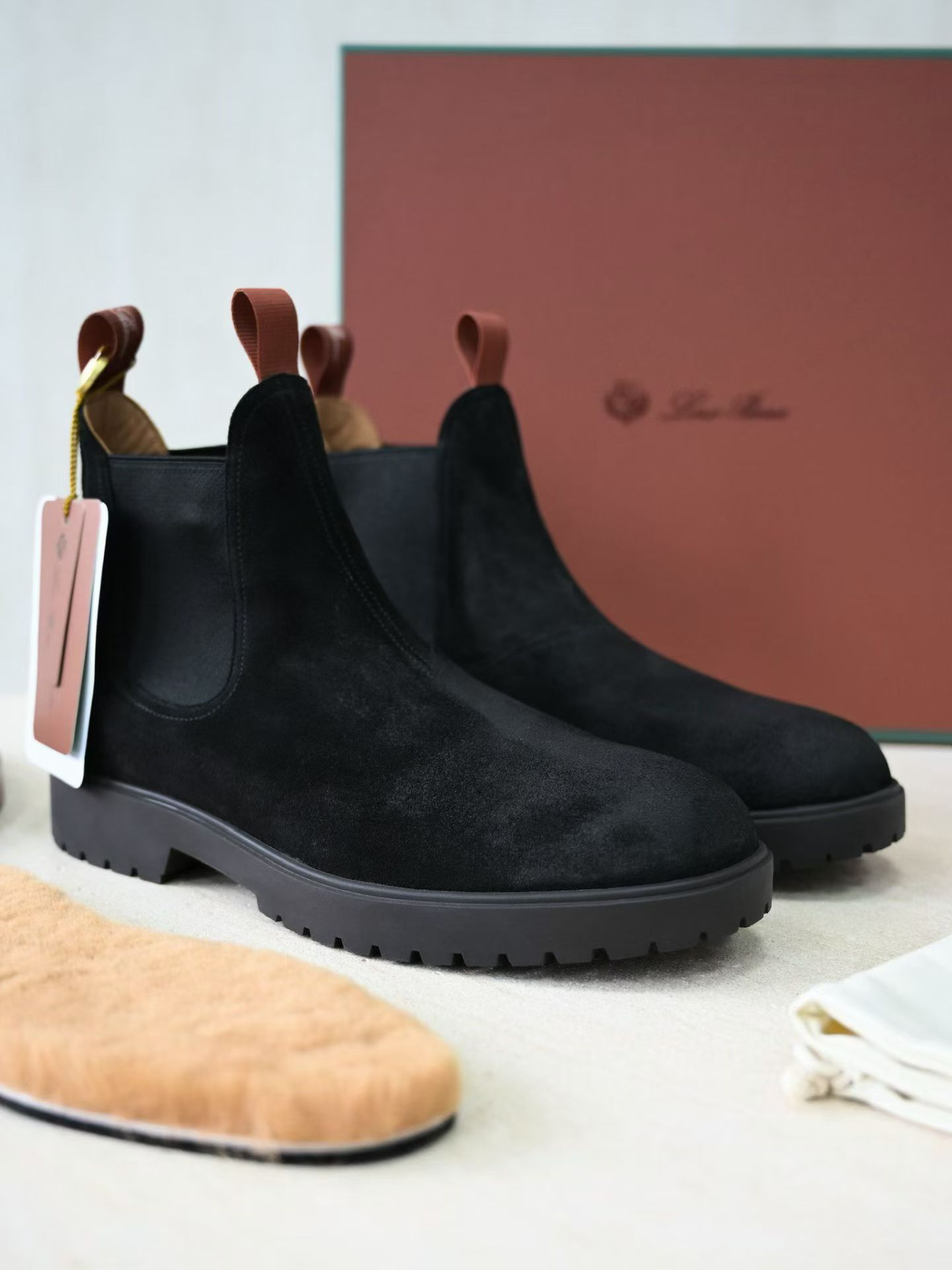 Loro Piana LP Summer Walk / End Walk — Low-Top, Comfortable, and Casual Men's Shoes (Suede) | High-Top Chelsea Boots FAP6922_H027