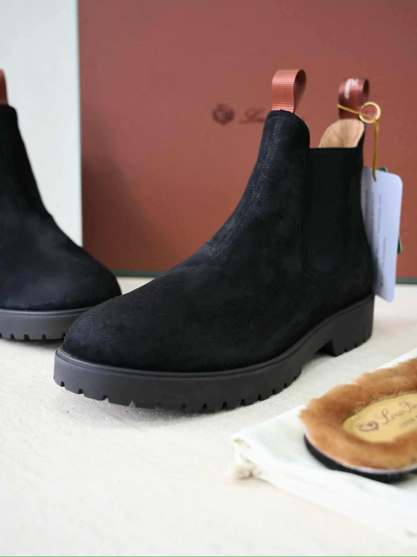 Loro Piana LP Summer Walk / End Walk — Low-Top, Comfortable, and Casual Men's Shoes (Suede) | High-Top Chelsea Boots FAP6922_H027