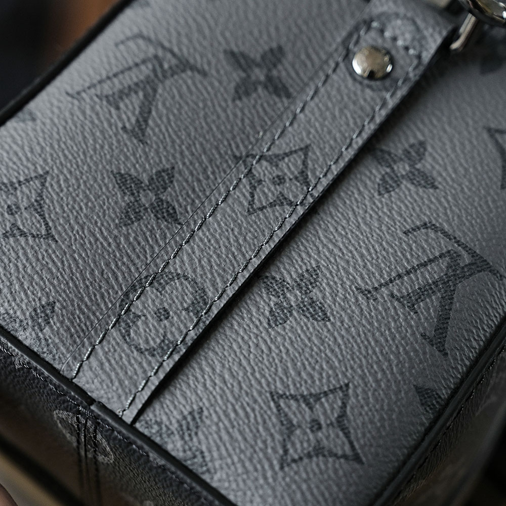 LOUIS VUITTON 路易威登 CITY KEEPALL 经典老花满印 斜挎包 单肩包 手提包 黑色 M45936