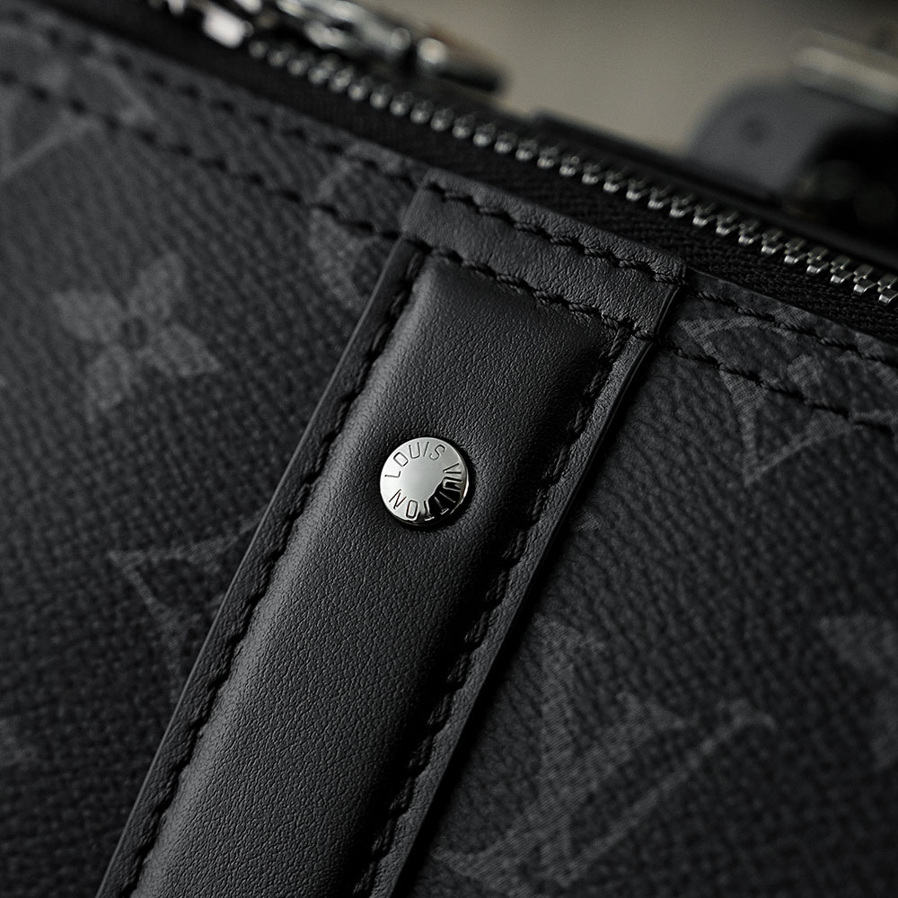 LOUIS VUITTON 路易威登 CITY KEEPALL 经典老花满印 斜挎包 单肩包 手提包 黑色 M45936