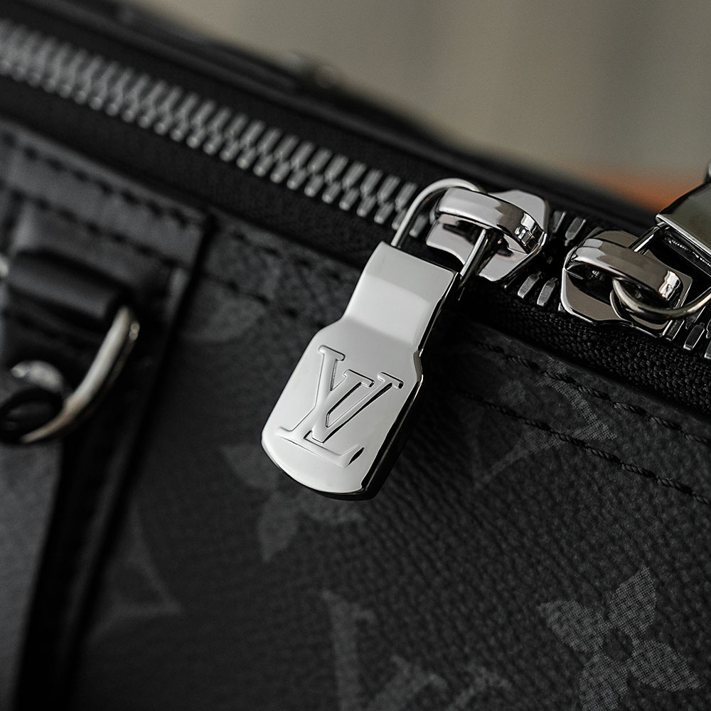 LOUIS VUITTON 路易威登 CITY KEEPALL 经典老花满印 斜挎包 单肩包 手提包 黑色 M45936