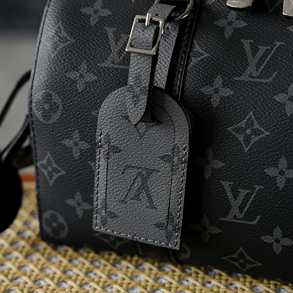 LOUIS VUITTON 路易威登 CITY KEEPALL 经典老花满印 斜挎包 单肩包 手提包 黑色 M45936