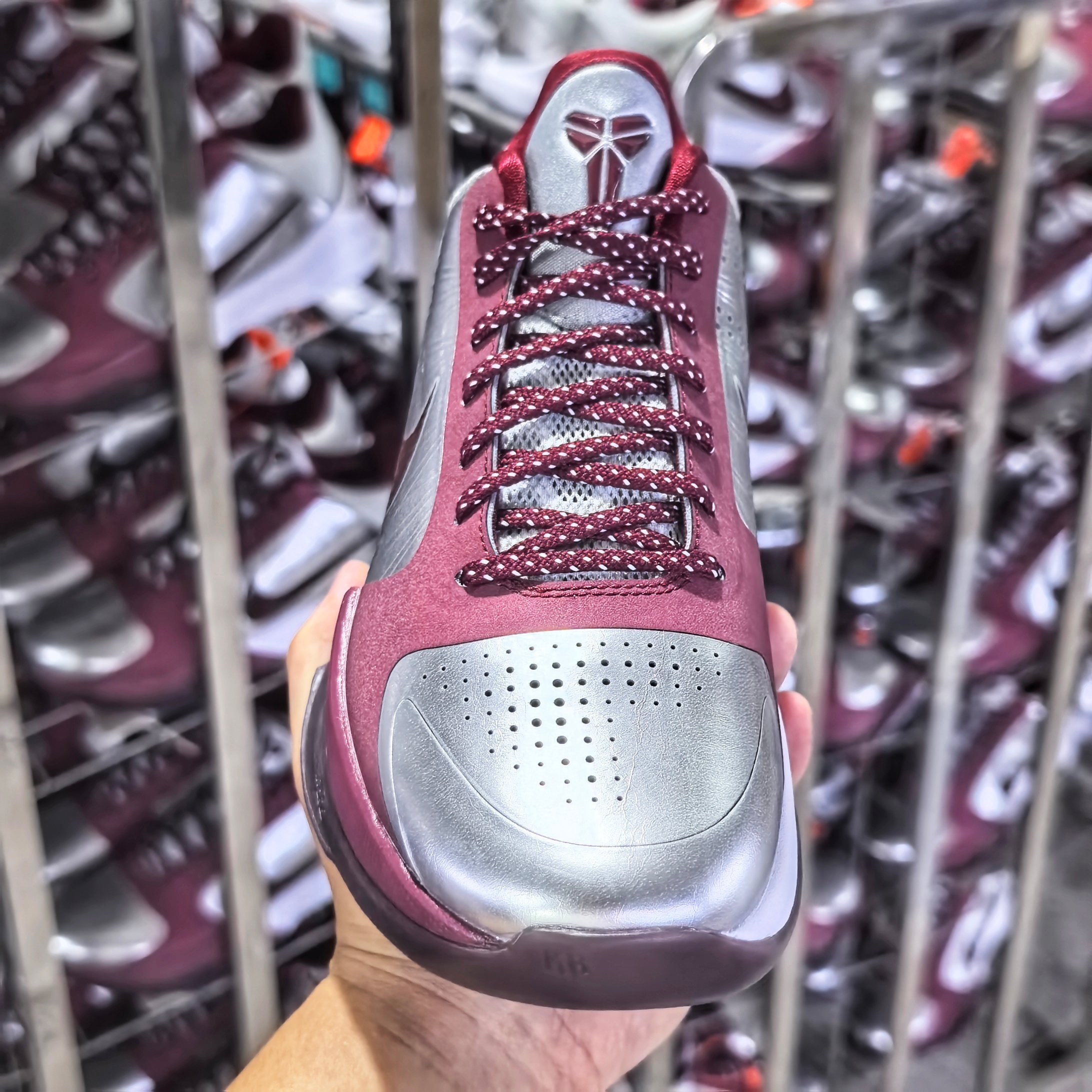 STAR S级 Kobe5 Protro Lower Merion Aces Away   前掌气垫 后掌EVA 籃球鞋 球鞋 實戰鞋  真碳板  波鞋  银红 IM0557-001