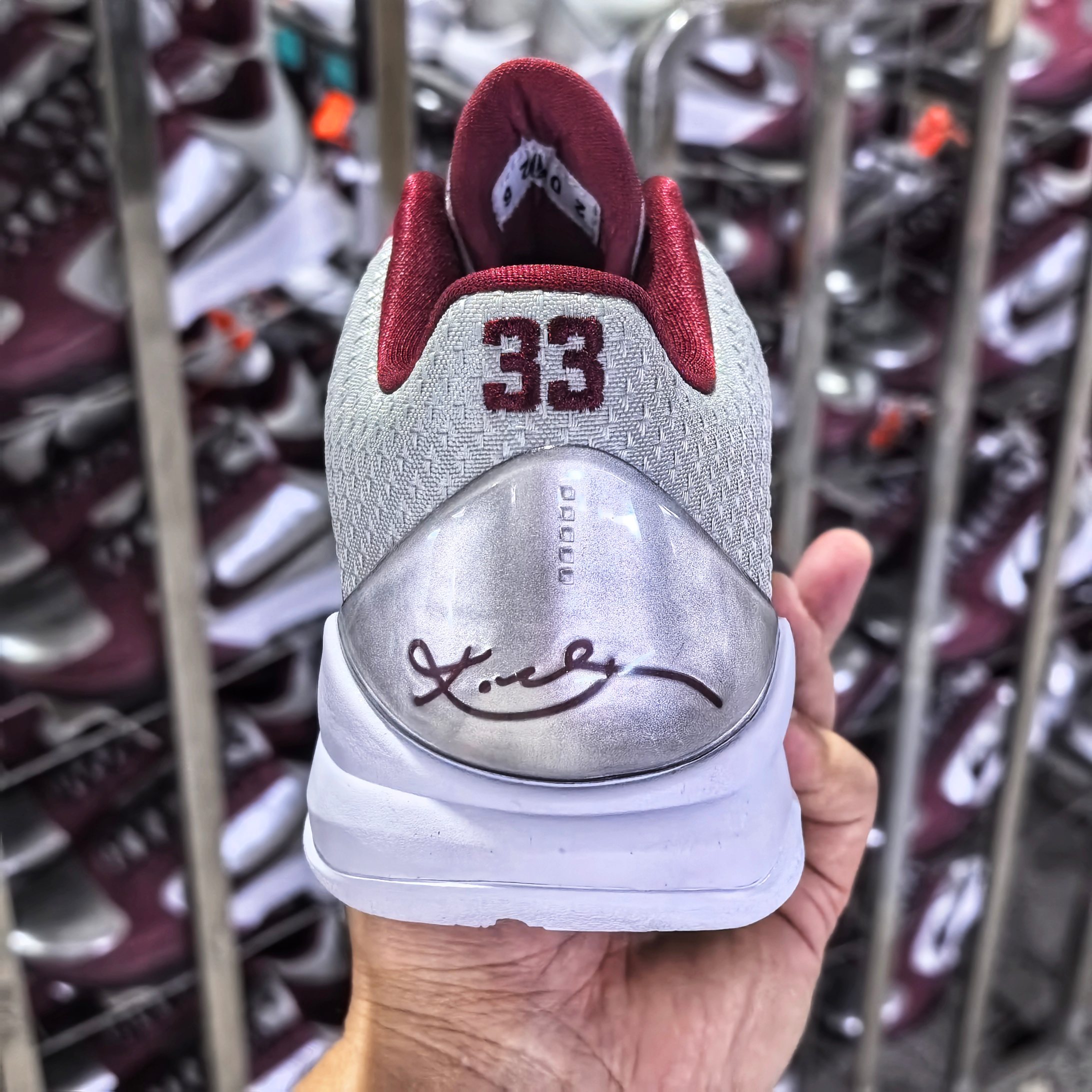 STAR S级 Kobe5 Protro Lower Merion Aces Away   前掌气垫 后掌EVA 籃球鞋 球鞋 實戰鞋  真碳板  波鞋  银红 IM0557-001