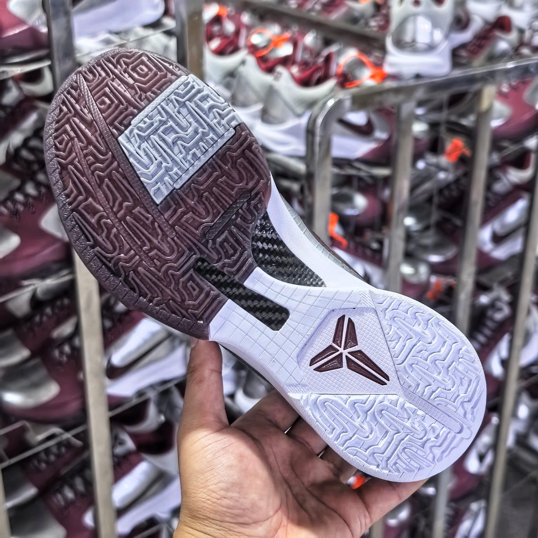 STAR S级 Kobe5 Protro Lower Merion Aces Away   前掌气垫 后掌EVA 籃球鞋 球鞋 實戰鞋  真碳板  波鞋  银红 IM0557-001