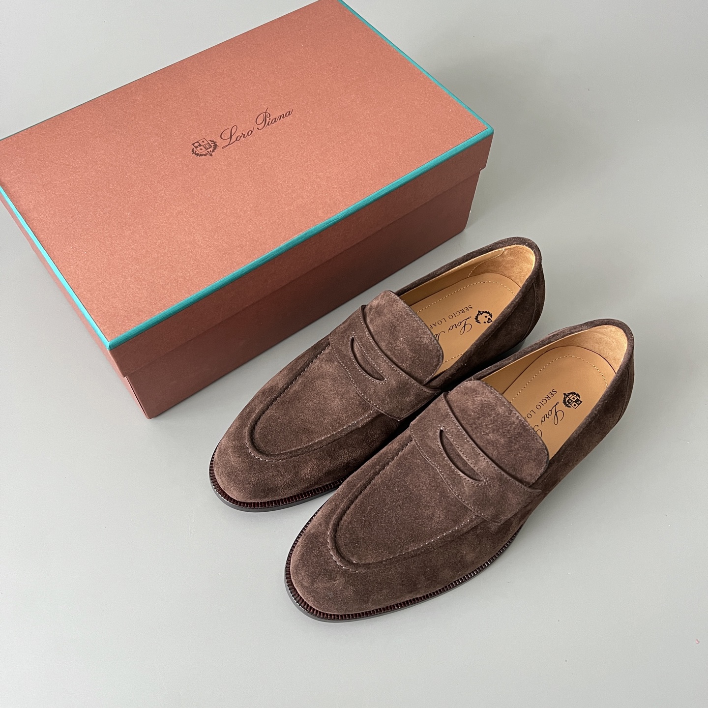 Loro Piana LP Sergio  End Walk Low-top Comfortable and casual Men's Shoes 麂皮 一脚蹬 运动鞋 波鞋  FAO9641_H026