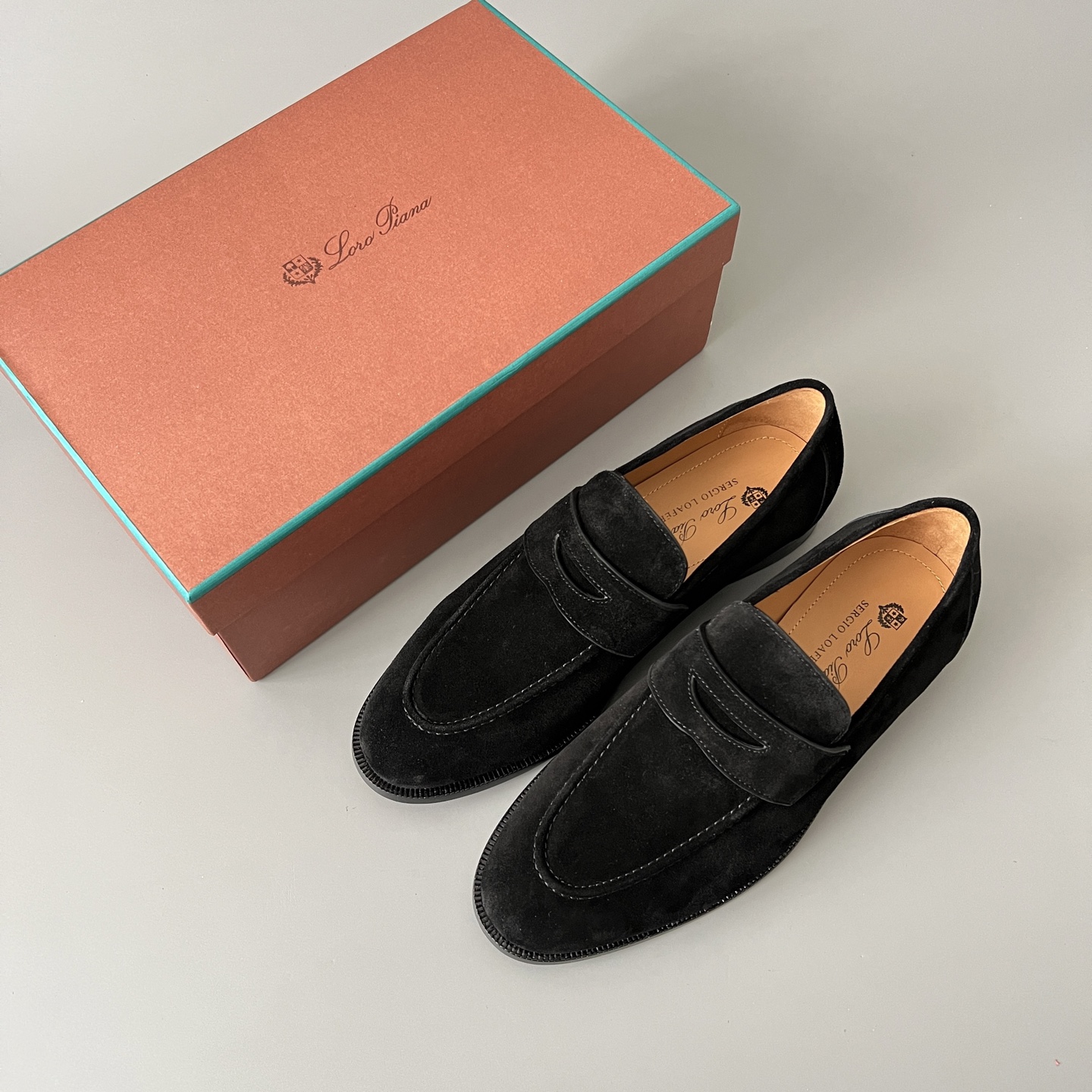 Loro Piana LP Sergio  End Walk Low-top Comfortable and casual Men's Shoes 麂皮 一脚蹬 运动鞋 波鞋  